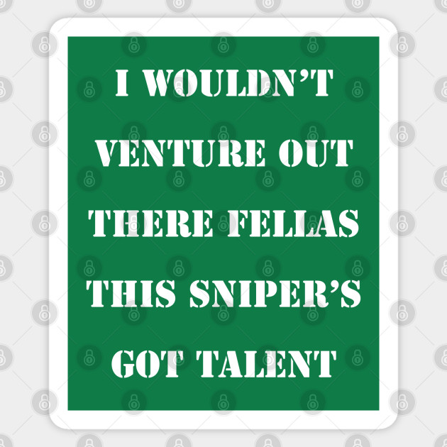 Sniper Scene 2 Saving Private Ryan Aufkleber Teepublic De