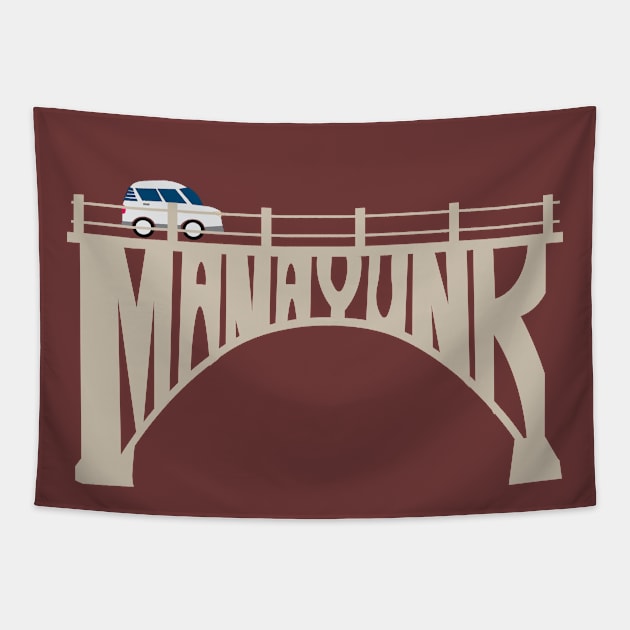 Manayunk Bridge Tapestry by MAS Design Co