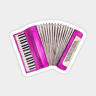 Pink accordion Magnet