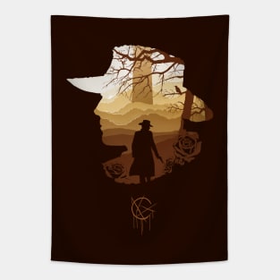 The Dark Tower - Roland silhouette Recolored Tapestry