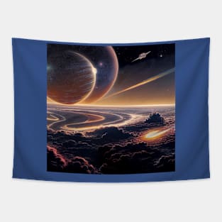 Interplanetary Spaceport Tapestry