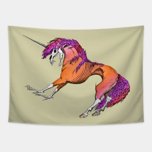 Fire Unicorn Tapestry