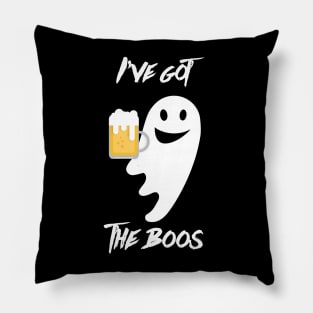 'I've Got The Boos' Ghost (Beer Edition) Pillow