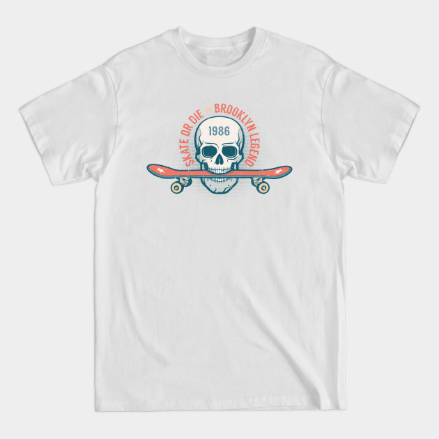 Discover Skateboard and skull retro emblem - Skateboarding - T-Shirt