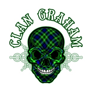 Scottish Clan Graham Tartan Celtic Skull T-Shirt