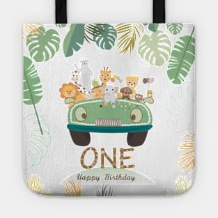 Safari birthday first Tote