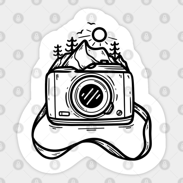 Snapshot Adventure x Black - Camera - Sticker