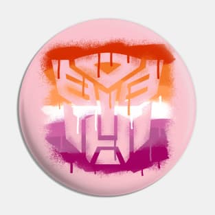 Lesbian Autobot Pin