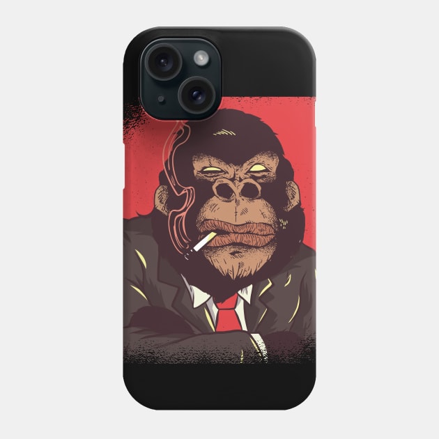 Gorilla Boss Phone Case by LR_Collections