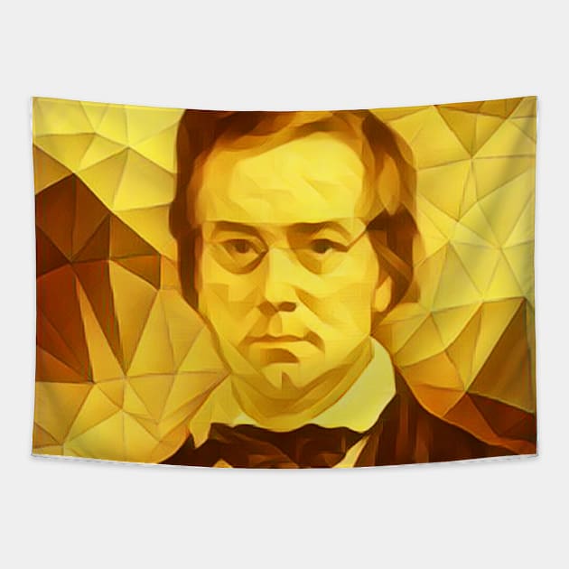 George Perkins Marsh Golden Portrait | George Perkins Marsh Artwork 11 Tapestry by JustLit