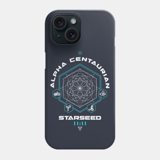 Alpha Centaurian Starseed Light Code Sacred Geometry 11:11 Phone Case