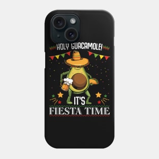Avocado - Holy Guacamole! It's Fiesta Time - Mexican Sombrero Phone Case