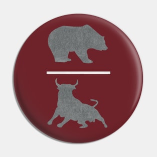 Bear Bull Pin
