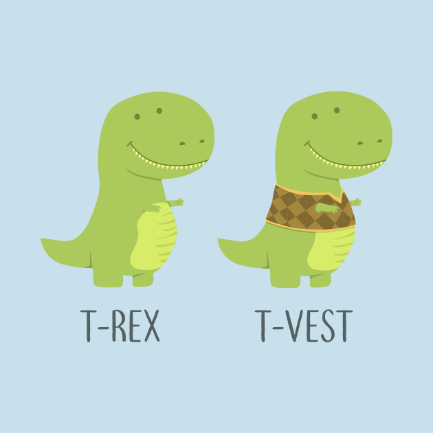 T-Rex vs T-Vest by AnishaCreations