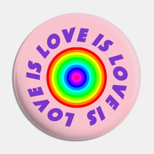 LOVE IS LOVE LGBTQ+ ACTIVIST Pin