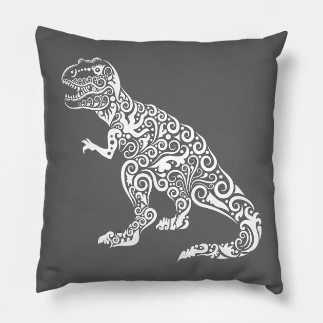 Dinosaur Pattern Pillow by tsign703