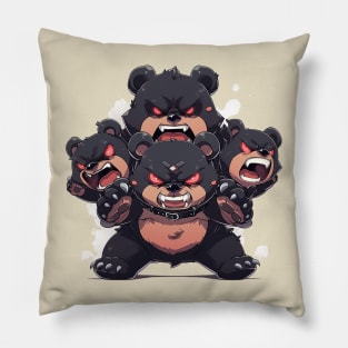 angry bears Pillow