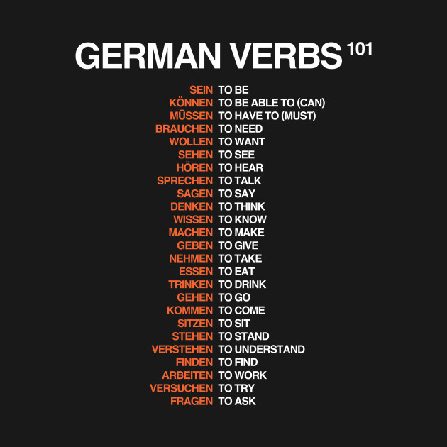 Disover German Verbs - German - T-Shirt