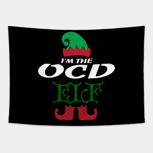 I'm the OCD elf Christmas Family Design Tapestry