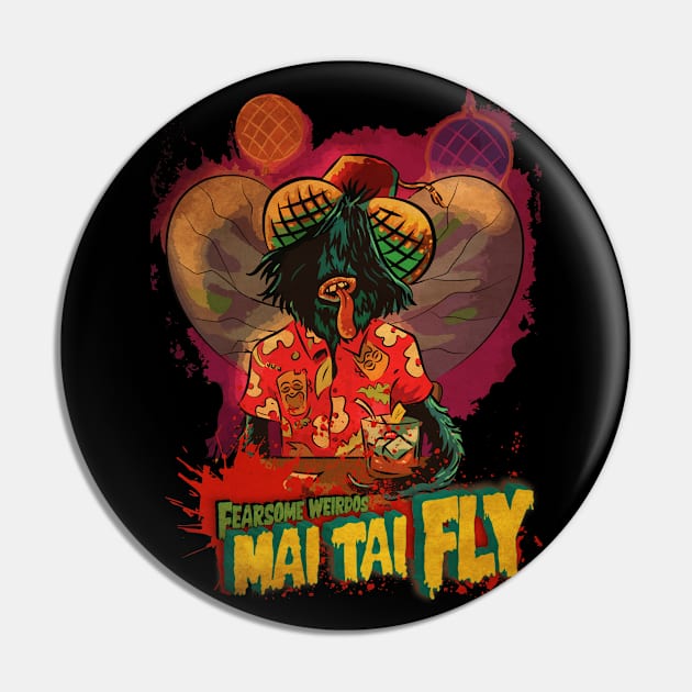 Mai Tai Fly Pin by zerostreet