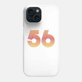 56 Retro Number Vintage Age Phone Case