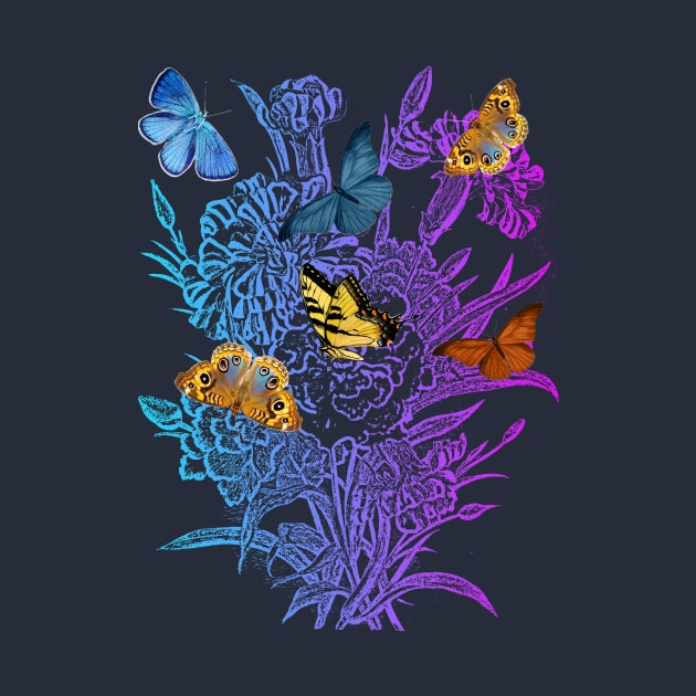 Butterflies on flowers by hardcore repertoire