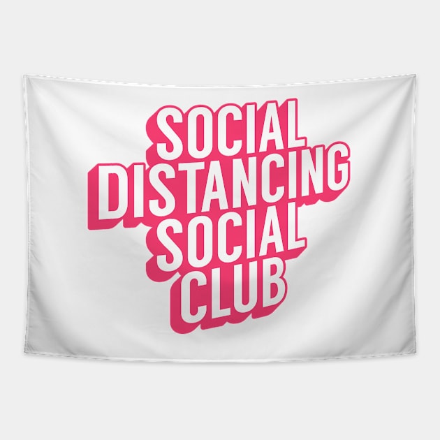 Social Distancing Social Club Tapestry by freshafclothing