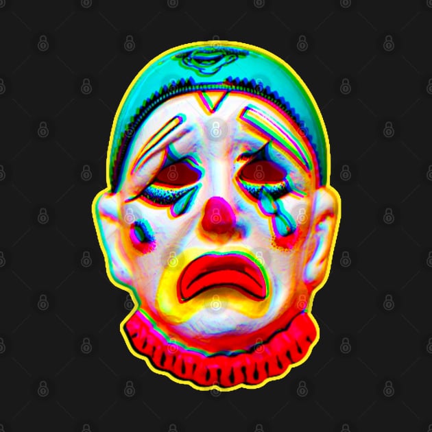 Crying Clown Mask by TJWDraws