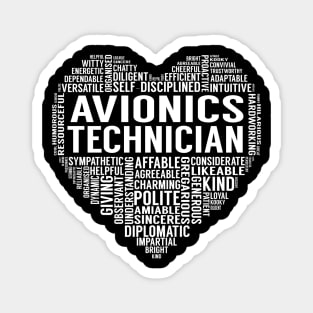 Avionics Technician Heart Magnet