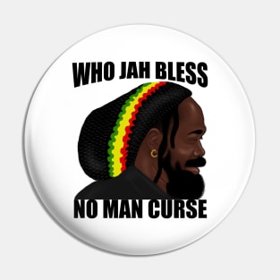 Who Jah Bless Rasta Reggae Rastafari Pin