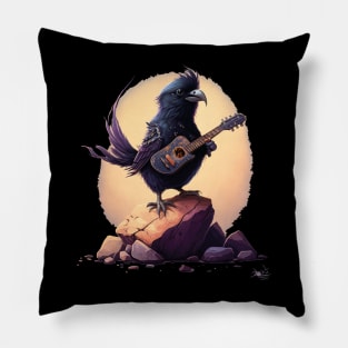 the crow rock Pillow