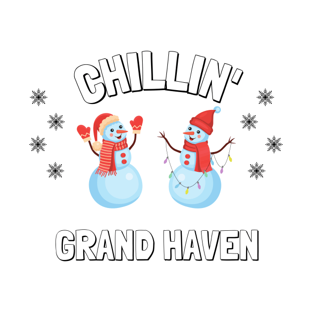 Chillin' Grand Haven Holiday T-Shirt by onestarguitar