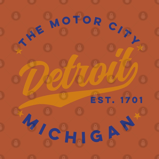 The Motor City Detroit by DetourShirts