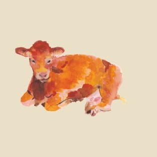 Highland Calf - Watercolour Cow T-Shirt