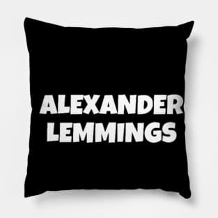 Alexander Lemmings Commentator Pillow