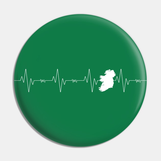 Irish Heartbeat Pin by Miranda Nelson