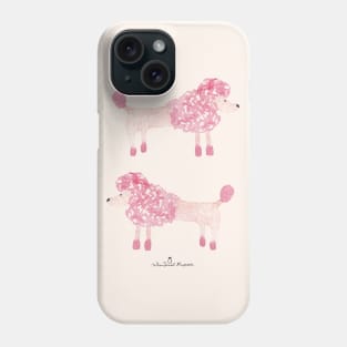 Pink Poodles | Watercolour | Dogs | Pattern Phone Case