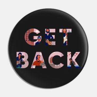 Get back illustrated Pin