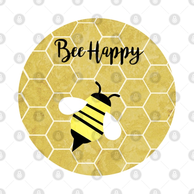 Bee Happy by KatherineBlowerDesigns