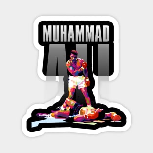 Muhammad Ali Iconic Pose WPAP Magnet