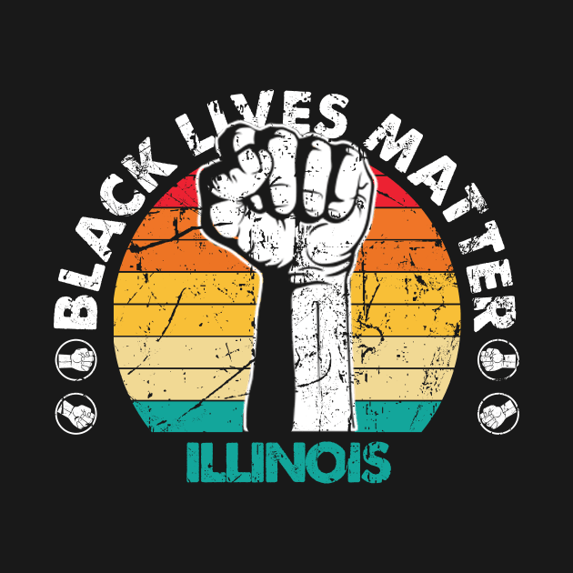 Illinois black lives matter political protest by Jannysingle