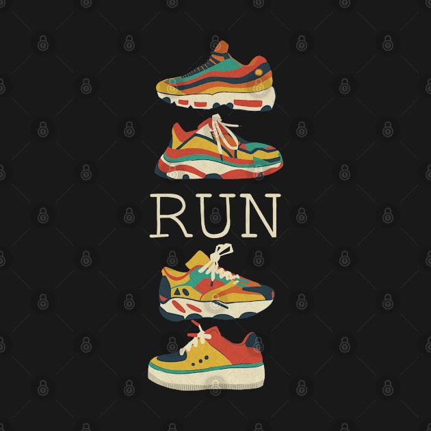 Sneakers run print by lusam