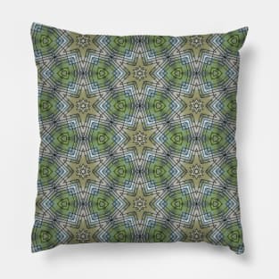 Kaleidoscopic Stars and Circles Pillow