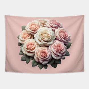 beautiful bunch of roses in a bouquet Tapestry