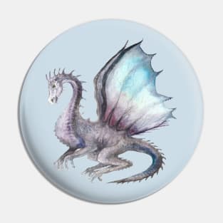 Watercolor Dragon Pin