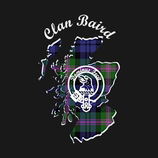 Clan Baird Scotland Map Crest T-Shirt