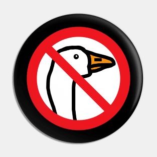 No Goose Game Gaming Portrait Pin