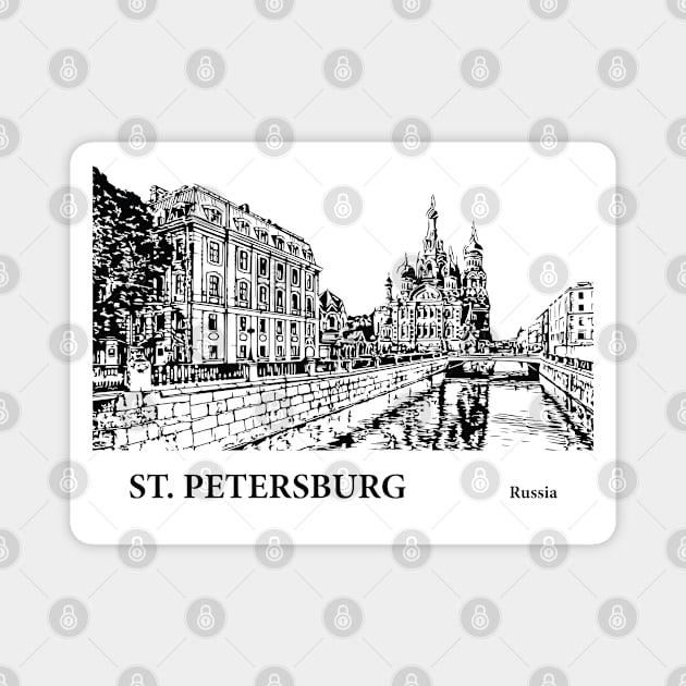 Saint Petersburg Magnet by Lakeric