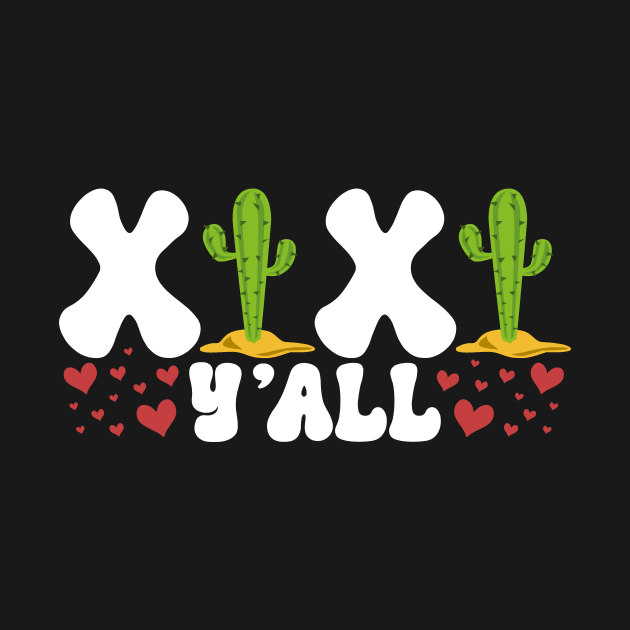 XOXO Y'all Cactus Valentines Day 2023 by mcoshop