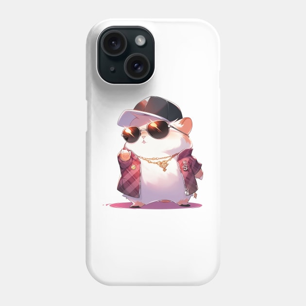 Thug Life Hamster: Rollin' with Attitude Phone Case by Iron Creek